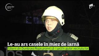 Casele a două familii din Neamţ şi Bistriţa-Năsăud au fost mistuite de flăcări