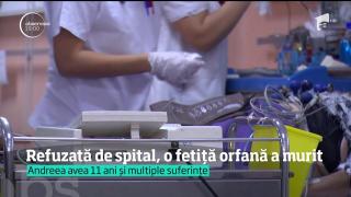 O fetiţă orfană a murit implorând ajutor! După ce a plecat din spital, copila a mai trăit câteva zeci de minute