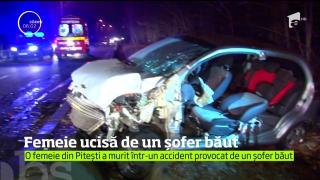 O femeie a fost ucisă de un şofer băut pe o stradă din Piteşti