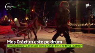 Moş Crăciun a plecat oficial în călătoria anuală în jurul lumii