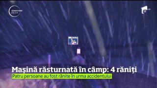 Patru persoane au fost rănite în urma unui accident pe un drum din Sălaj