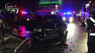 Accident grav pe DN 1. Un şofer a întors maşina fără să se asigure