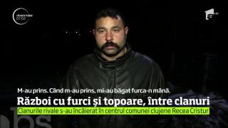 Război sângeros cu furci și topoare, între clanuri