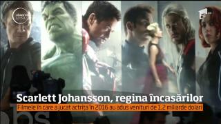 Filmele cu Scarlett Johansson au avut cele mai mari încasări în 2016