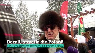 Gigi Becali, principala atracţie a turiştilor din Poiana Braşov