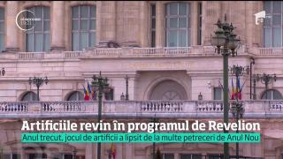 Artificiile revin în programul de Revelion