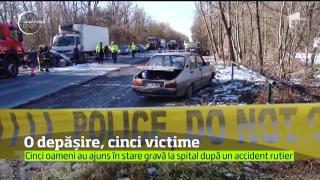 O depăşire neregulamentară a făcut cinci victime pe o şosea din Dâmboviţa