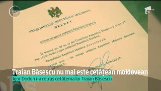 Traian Băsescu a rămas fără cetăţenia Republicii Moldova