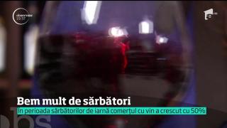 Românii au băut anul acesta 600 de hectolitri de vin