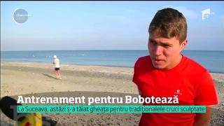 Se fac antrenamente serioase pentru prinderea Crucii, de Bobotează. La Constanţa, tinerii sunt decişi să sară în apele reci-sloi ale mării (VIDEO)