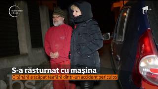 La un pas de dezastru: tânără din Tulcea a scăpat teafără dintr-un accident periculos (VIDEO)