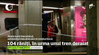 Un tren a deraiat la intrarea într-o gară din Brooklyn. Peste 100 de persoane au fost rănite