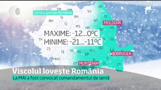 Prima noapte de iarnă adevărată: Jumătate din ţară e sub cod portocaliu de ninsori şi viscol (VIDEO)