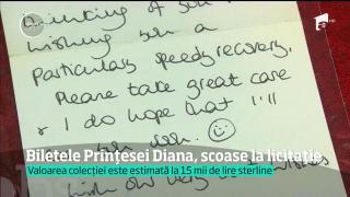 Biletele Prinţesei Diana, scoase la licitație
