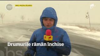 În judeţul Buzău, codul roşu a dus la închiderea drumurilor