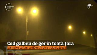 Cod galben de ger în toată țara! Temperaturile se vor resimţi şi mai scăzute din pricina vântului