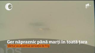 Ger năpraznic până marți, în toată țara. ”Marţi dimineaţă ar putea fi temperaturi sub - 25 DE GRADE”, spun meteorologii  (VIDEO)