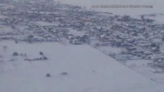 VIDEO SPECTACULOS! Cum arată România sub nămeţi, văzută din aer