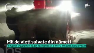 Mii de vieți salvate din nămeți, în ultimele o sută de ore