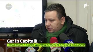 Noapte geroasă în Bucureşti, cu temperaturi de până la -11 grade Celsius