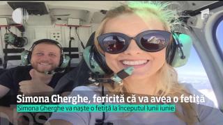 Simona Gherghe, fericită că avea o fetiță