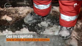 Ger în Capitală. Sute de utilaje au acționat la foc continuu