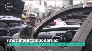 Cel mai mare număr de accidente și tamponări se înregistrează iarna