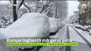 Cel puţin 25 de oameni au murit, din cauza gerului, în Europa