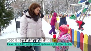 Iarna grea prelungește vacanţa elevilor