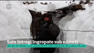 Iernile din localitatea Boldu, unele dintre cele mai grele din județul Buzău