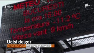 În ultimele 24 de ore, 5 oameni suferinzi au murit din cauza gerului