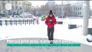 Mersul prin Capitală, o aventură periculoasă
