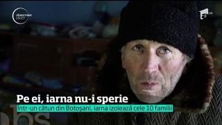 Balta Roşie, cătunul izolat.Iarna nu sperie pe nimeni aici