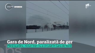 Gara de Nord, paralizată de ger