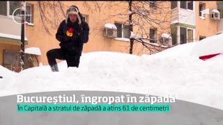 Zăpadă fără precedent în ultimii 5 ani, în ţară. Ce înălţimi record ale stratului de omăt s-au înregistrat