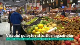 Viscolul golește rafturile magazinelor