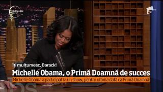 Michelle Obama, spectacol într-o emisiune TV