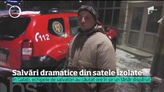 Salvări dramatice din satele izolate. În Iași, un tată a fost moașă pentru fiica lui (VIDEO)