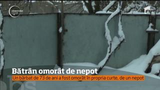 A fost omorât în bătaie chiar de nepot! Un bărbat de 73 de ani a fost lăsat într-o baltă de sânge în propria curte