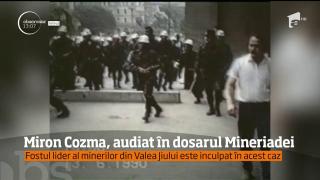 Fostul lider al minerilor din Valea Jiului, Miron Cozma, este inculpat în dosarul Mineriadei (VIDEO)