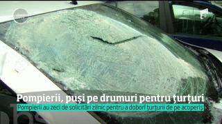Aveți drum în oraș? Atenție, CAD ȚURȚURI (VIDEO)