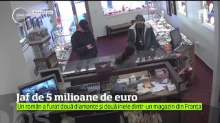 Un român a furat bijuterii de cinci milioane de euro, în Franţa. A fost prins la Bucureşti
