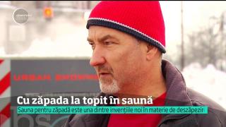 Sauna pentru zăpadă, una dintre invențiile noi în materie de deszăpezire