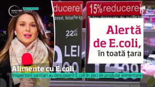 Inspectorii sanitari au descoperit bacteria E.coli în zeci de produse alimentare