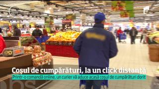 Printr-o comandă online, un curier vă aduce CUMPĂRĂTURILE acasă