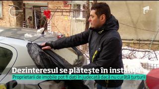 PROPRIETARII de imobile pot fi TRIMIŞI ÎN JUDECATĂ dacă nu curăță țurțurii