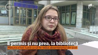 Elevii au voie să meargă la Biblioteca Judeţeană din Piatra Neamţ, numai după ora 13.00