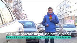 Legea intră în vigoare sâmbătă, dar maşinile parcate ilegal nu vor fi încă ridicate, în Bucureşti