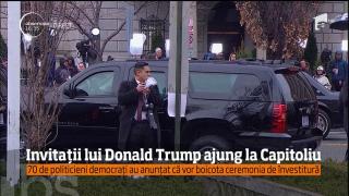 Invitații lui Donald Trump au ajuns la Capitoliu. 70 de politicieni democrați spun că vor boicota ceremonia de învestire