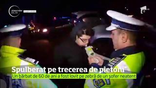 A fost spulberat chiar pe trecerea de pietoni! Bărbat de 60 de ani, lovit din plin de un autoturism în viteză